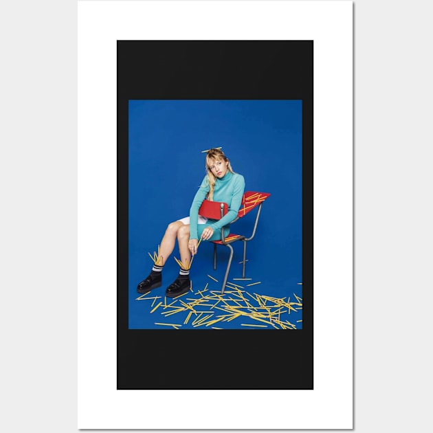 Angèle blue Wall Art by Pop-clothes